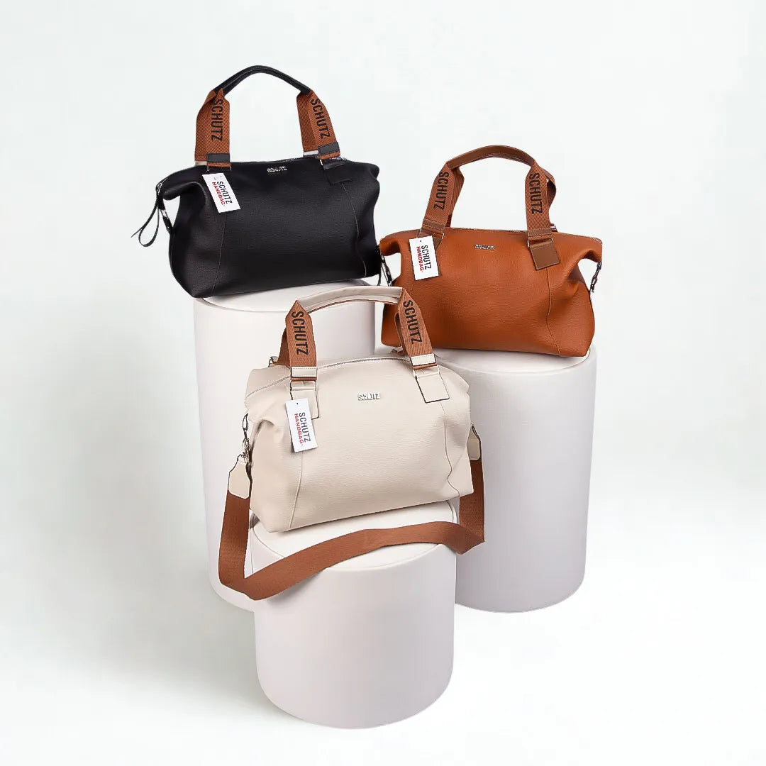 Bolsa Milão Expansível 2 em 1 Grande de Couro + Brinde Exclusivo